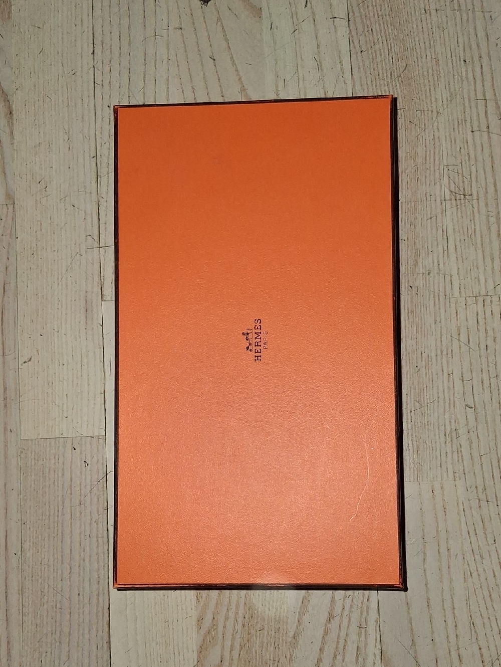 Hermès Orange Box with Centered Logo